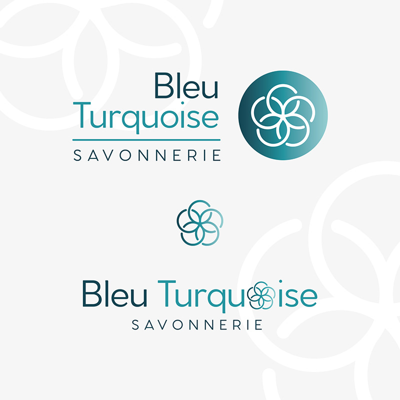 Logo et symbole pour Savonnerie Bleu Turquoise