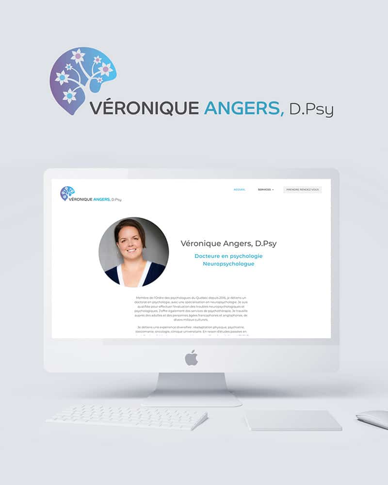 Logo et site Web de Véronique Angers